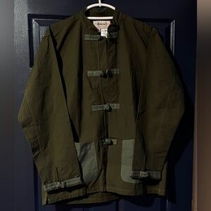 Monitaly Military Service Jacket Olive Frog Closure USA 42